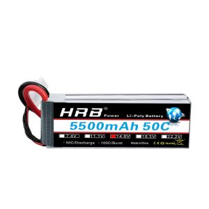 HRB RC Lipo Battery 5500mAh 7 4V 11 1V 14 8V 22 2V 50C for UAV FPV Model