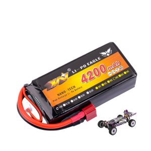 Eagle King 74V 4200Mah 45C 2S Lipo Battery for Weili 124019 104009 12428 RC Car Model