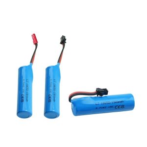 Fernsteuerungs-Akku für Modellautos – 18650-Zylinder-LiPo, 3,7 V, 1500 mAh, 15 C, mit SM-2P-Stecker
