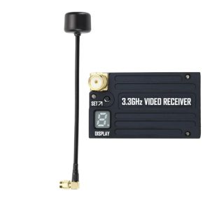 مجموعة استقبال نقل الصور Rush FPV 3.3G 4 واط VTX VRX مع نظارات الفيديو وهوائي بقوة 15 ديسيبلي