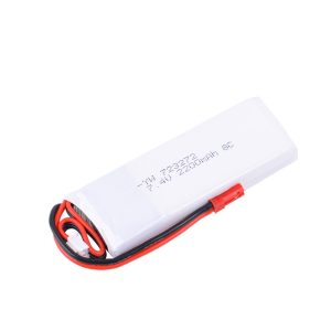FPV Drone Remote Control Battery 7.4V 2200MAH 8C for RC6GS RC8X AT10II AT9S T8FB