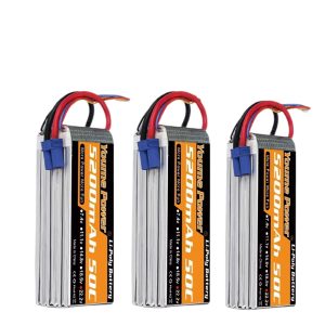 Акумулятор LiPo Youme 5200 мА·год 6S 22,2 В 50 C для радіокерованих автомобілів, човнів та моделей HRB