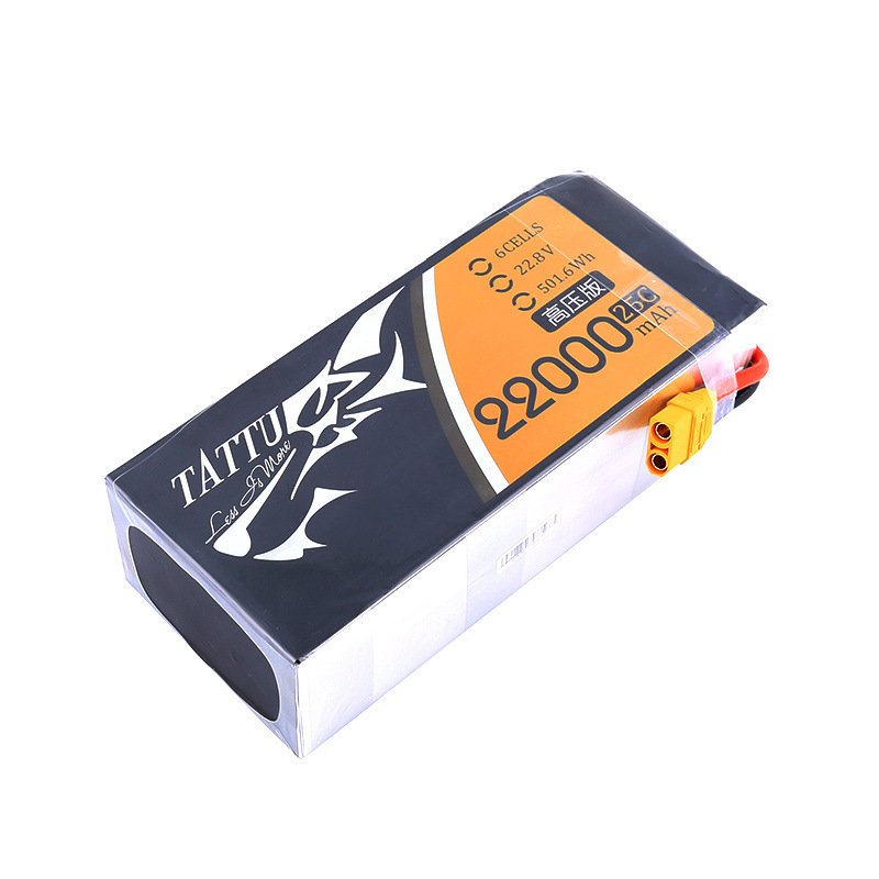 TATTU HV 22000mAh 25C 6S1P XT90-S LiPo Battery for UAV Plant Protection Mapping - Image 2