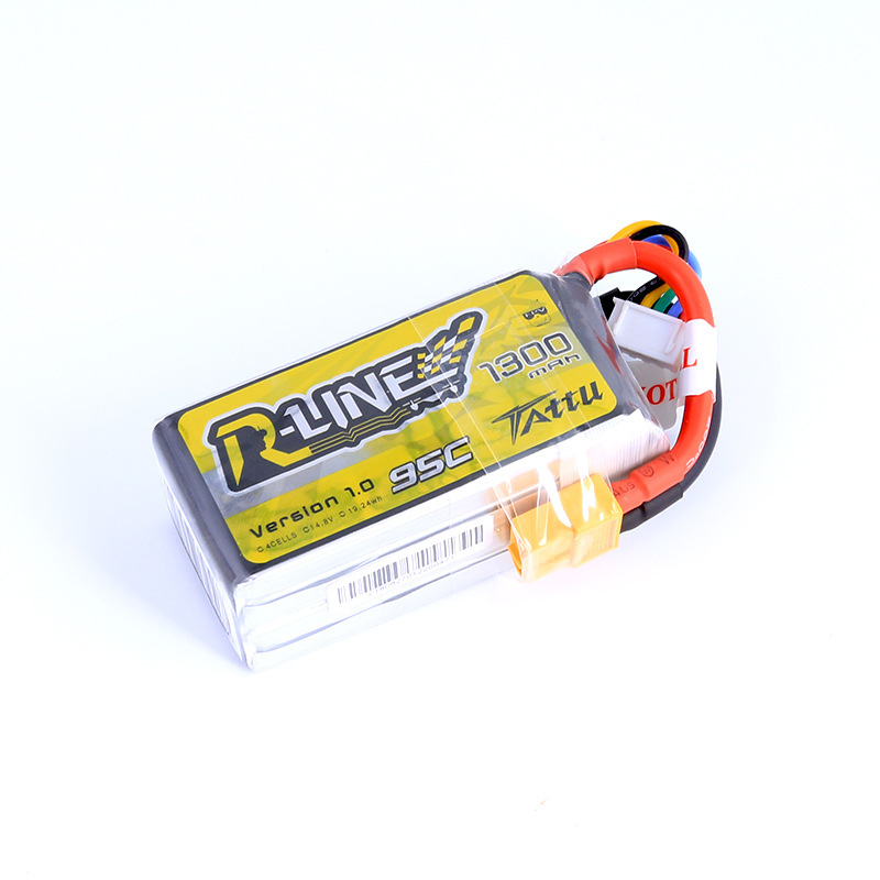 بطارية تاتو R-LINE 4S سعة 1300 مللي أمبير/ساعة، 95 درجة مئوية لطائرات FPV - Image 3