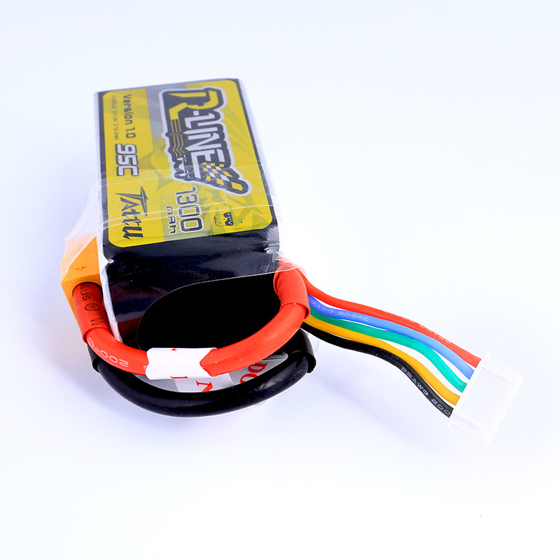 بطارية تاتو R-LINE 4S سعة 1300 مللي أمبير/ساعة، 95 درجة مئوية لطائرات FPV - Image 5