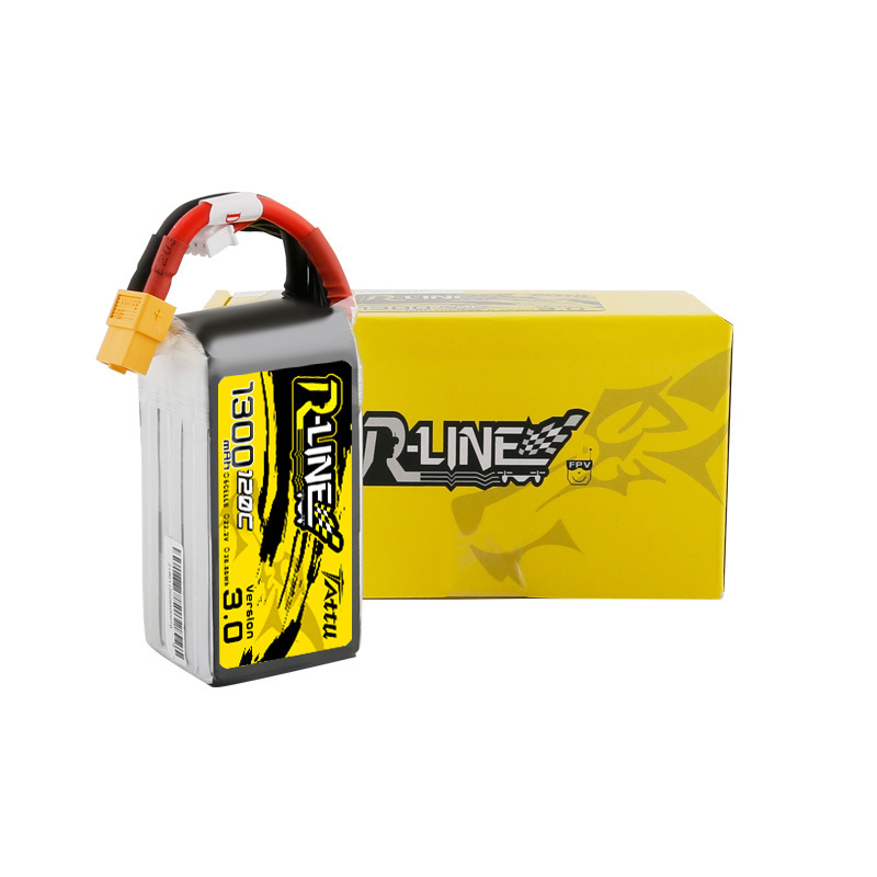 Grignard Tattu R-Line 6S 1300mAh 120C FPV Drone Lithium Battery Pack XT60 Connector - Image 3