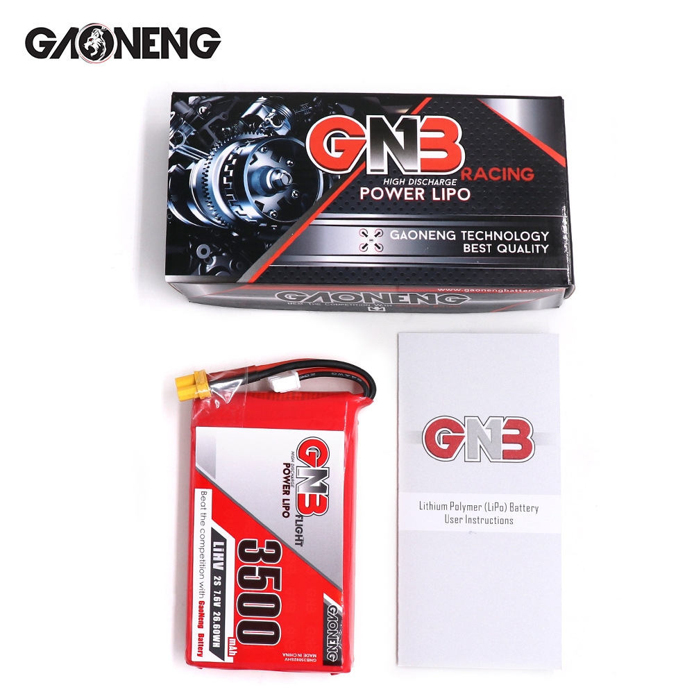 GNB 3500 mAh 2S 7,6 V 5C HV LiPo-Akku für den QX7-Fernsteuerungssender von GAONENG - Image 5