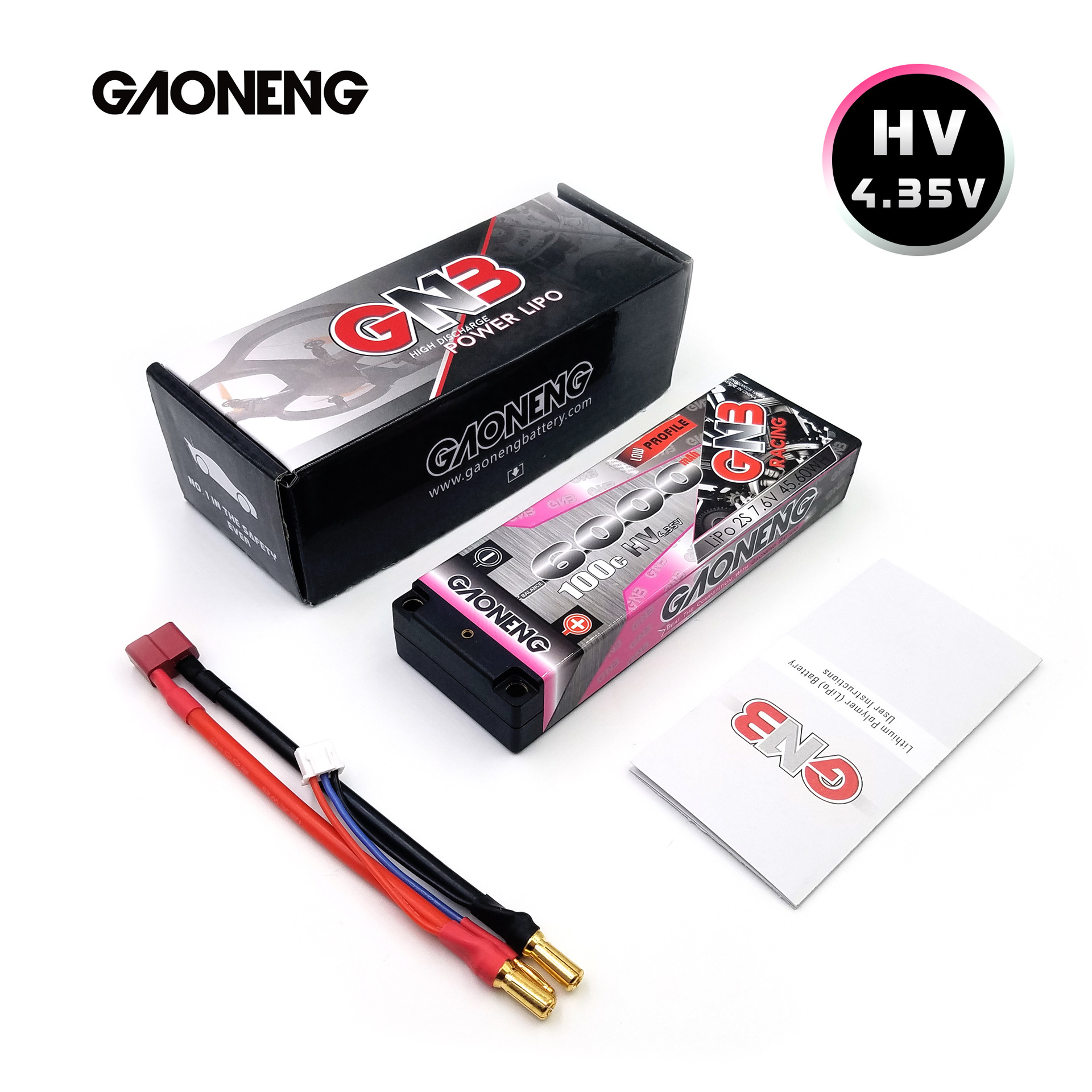 GNB Hochleistungs-Akku mit 6000 mAh, 2S, 7,6 V und 100 C für 1/10 RC-Rennmodelle GNB60002S100iHV - Image 4