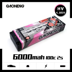 GNB Hochleistungs-Akku mit 6000 mAh, 2S, 7,6 V und 100 C für 1/10 RC-Rennmodelle GNB60002S100iHV