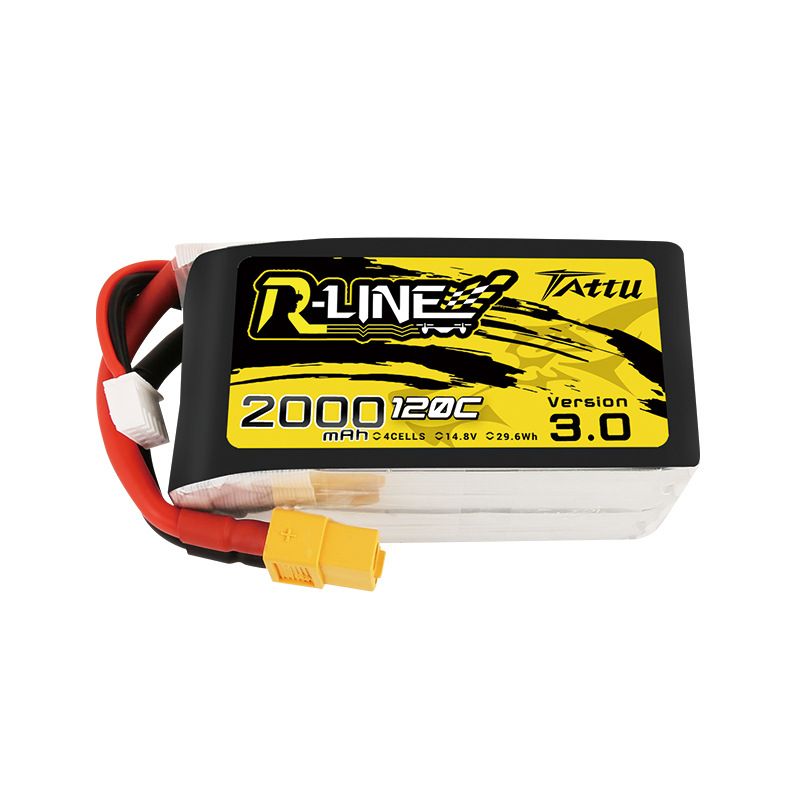 بطارية تاتو R Line 3S 2000 مللي أمبير 120C ليبو 4S1P بموصل XT60 للدرونات FPV - Image 2