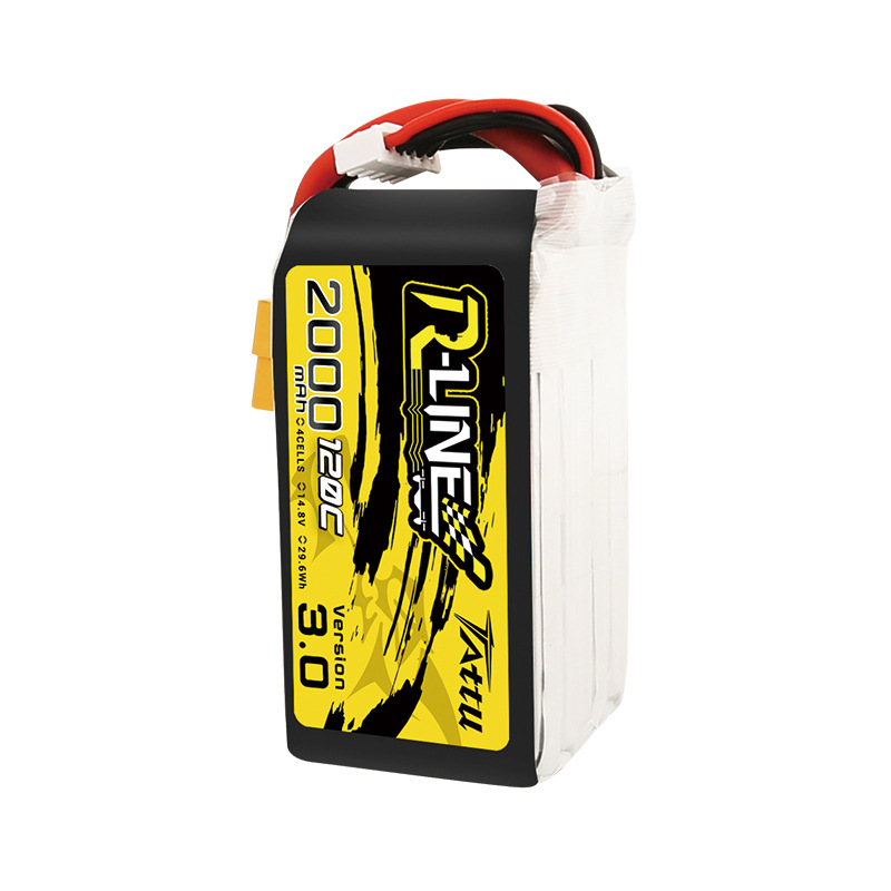 بطارية تاتو R Line 3S 2000 مللي أمبير 120C ليبو 4S1P بموصل XT60 للدرونات FPV - Image 4
