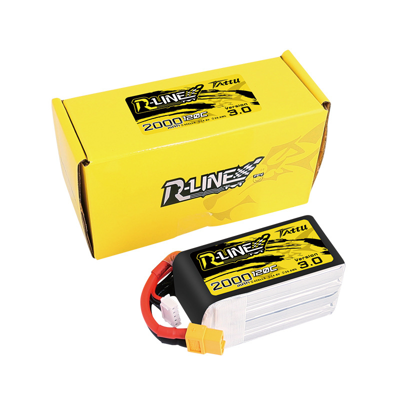 بطارية تاتو R Line 3S 2000 مللي أمبير 120C ليبو 4S1P بموصل XT60 للدرونات FPV - Image 5