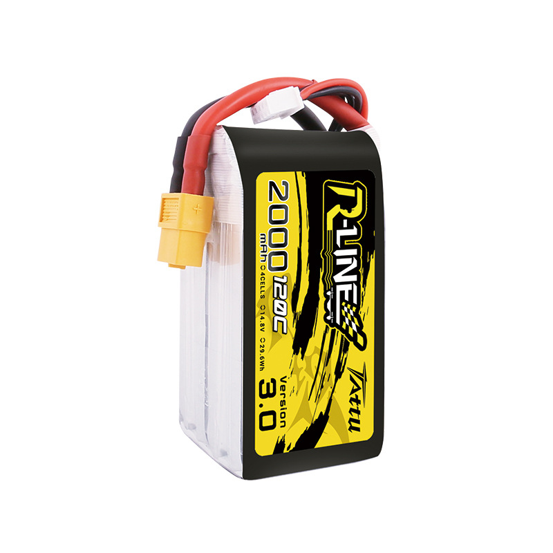 بطارية تاتو R Line 3S 2000 مللي أمبير 120C ليبو 4S1P بموصل XT60 للدرونات FPV - Image 3