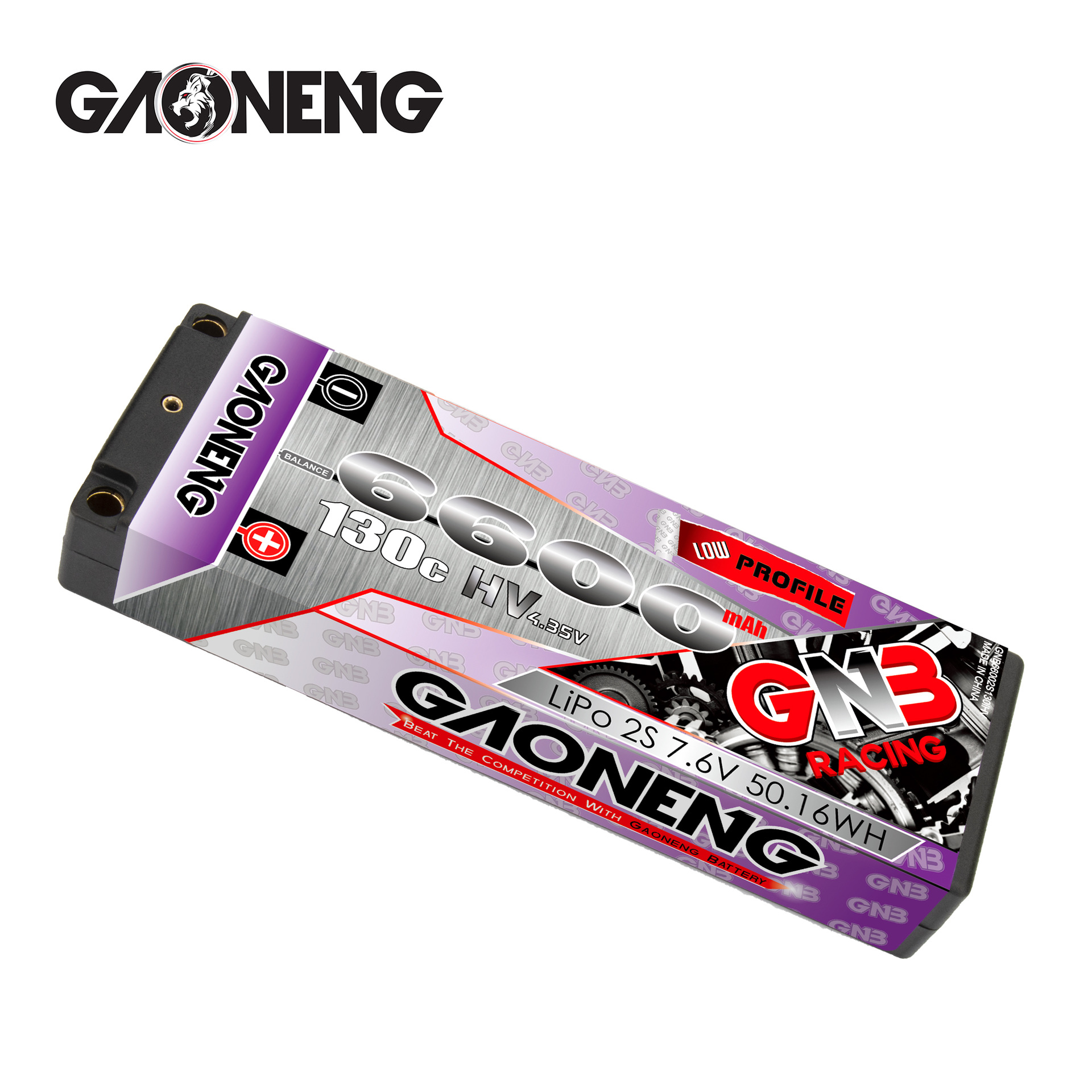 GNB High Energy 6600 mAh 2S 7,6 V 130°C LiPoHV-Akku für 1/10 RC-Rennwagen - Image 5