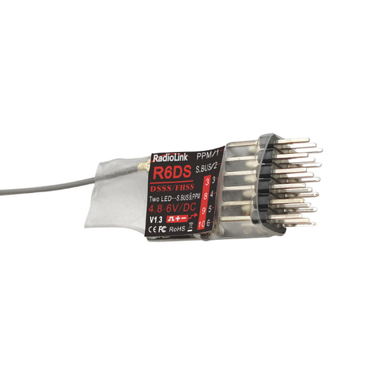 Ledi Mini 10 Channel R6DSM Receiver SBUS PPM FPV for AT9S AT10 - Image 4