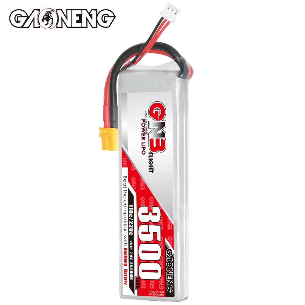 GNB High Energy 3500mAh 2S 7,4V 110C LiPo-Akku für RC-Autos, Modellschiffe, Flugmodelle, FPV-Spielzeug – individueller Stecker - Image 3