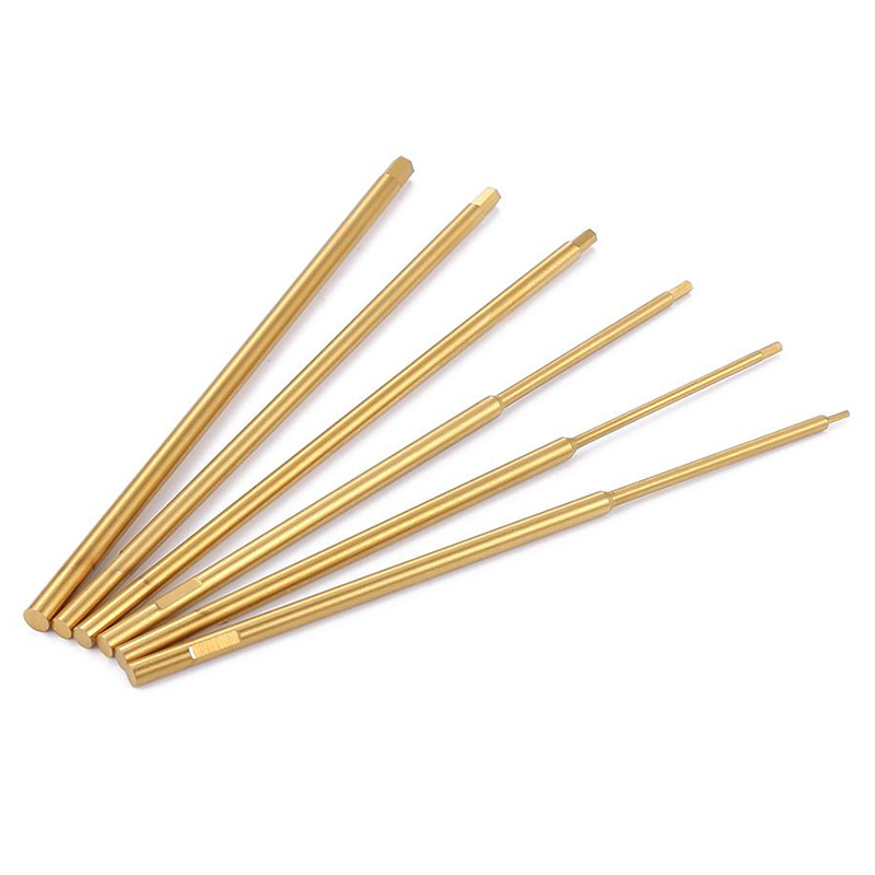 Hexagon Socket Screwdriver Set High Speed Steel Titanium Plated Golden Bits 09 127 15 20 25 30mm for FPV Drone RC Models - Image 3