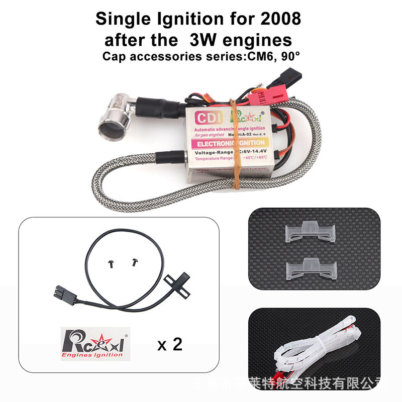 Rcexl Automatic Angle Ignition CDI for Single Twin Cylinder Engines GT70 - Image 3
