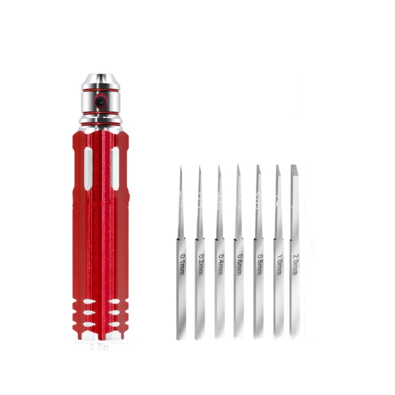 Model Flat Head Push Knife Carving Chisel Gundam Engraving Line Tool Nozzle Chisel - Image 5