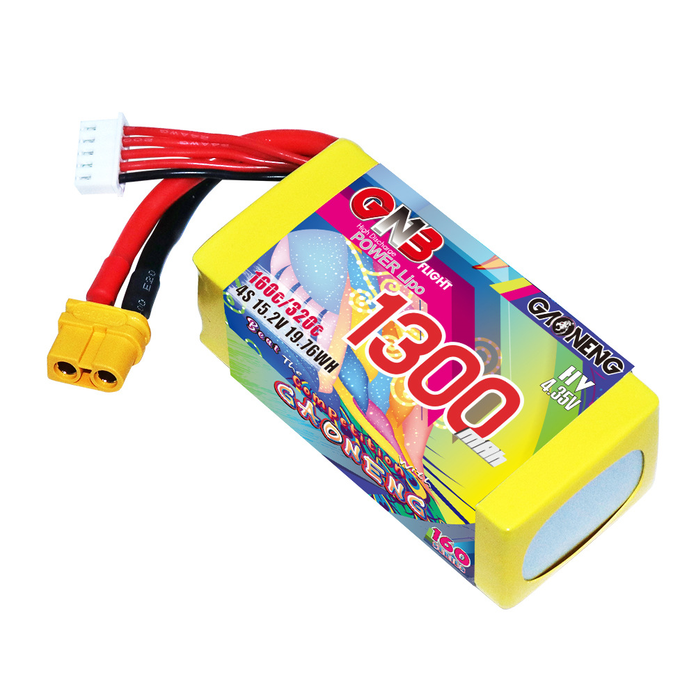 GNB High Energy 1300mAh 4S 15.2V 160C HV LiPo Battery for FPV Drone - Image 5