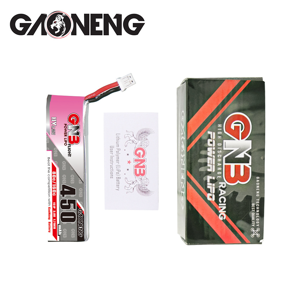 Gnb High Energy 450mAh 1S 3.8V 80C HV Lipo Battery for Tinyhawk S II Indoor XING - Image 4
