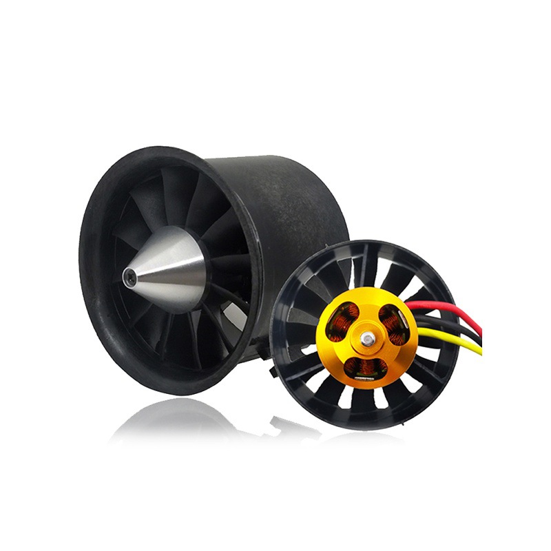 Qunxi 70mm Ducted Fan 12 Blade Turbine Motor Qf3027 Aircraft Model Turbojet Engine CCW - Image 2