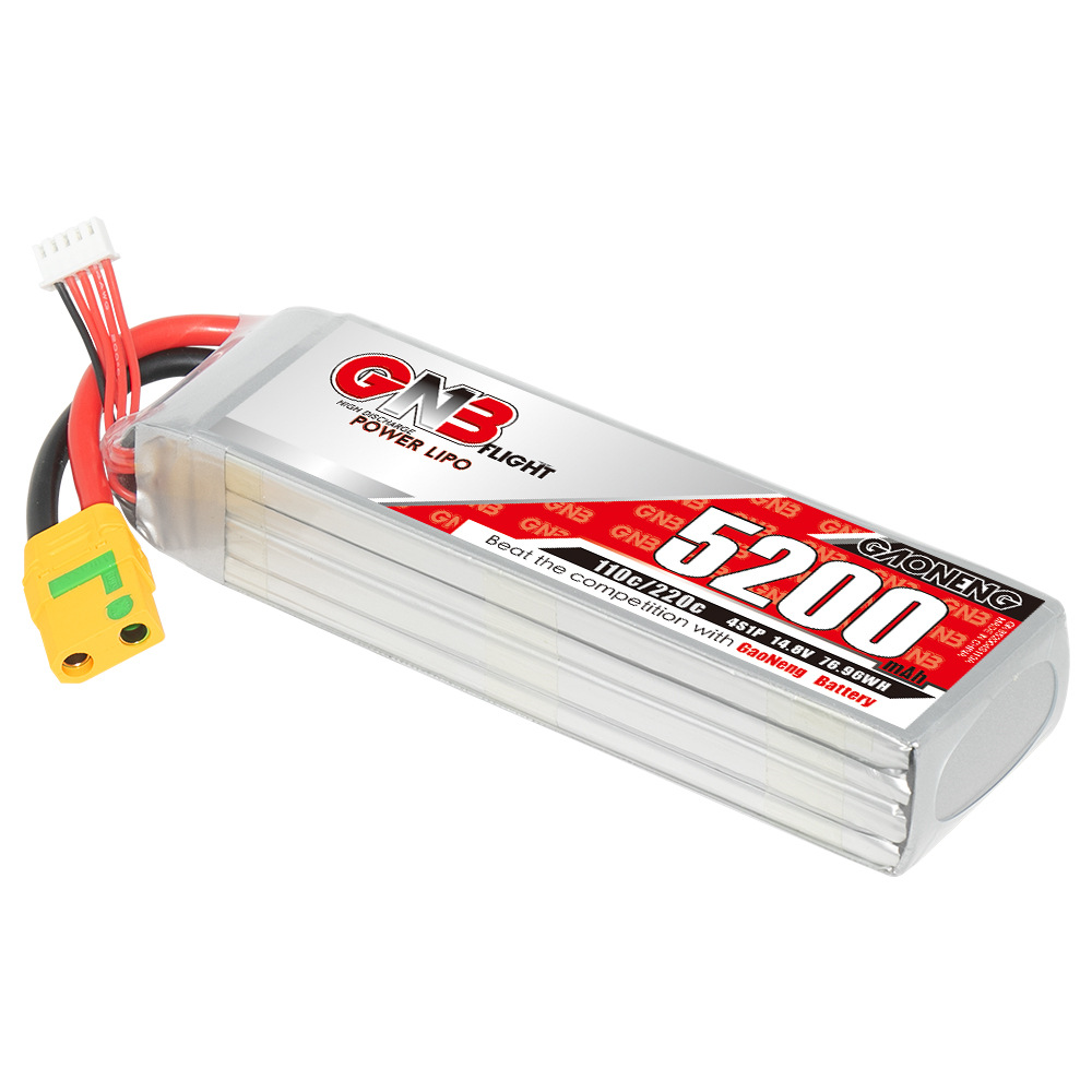 GNB High Energy 5200 mAh 4S 14,8 V 110°C LiPo-Akku für RC-Autos, Schiffe, Panzer und Hubschrauber - Image 3