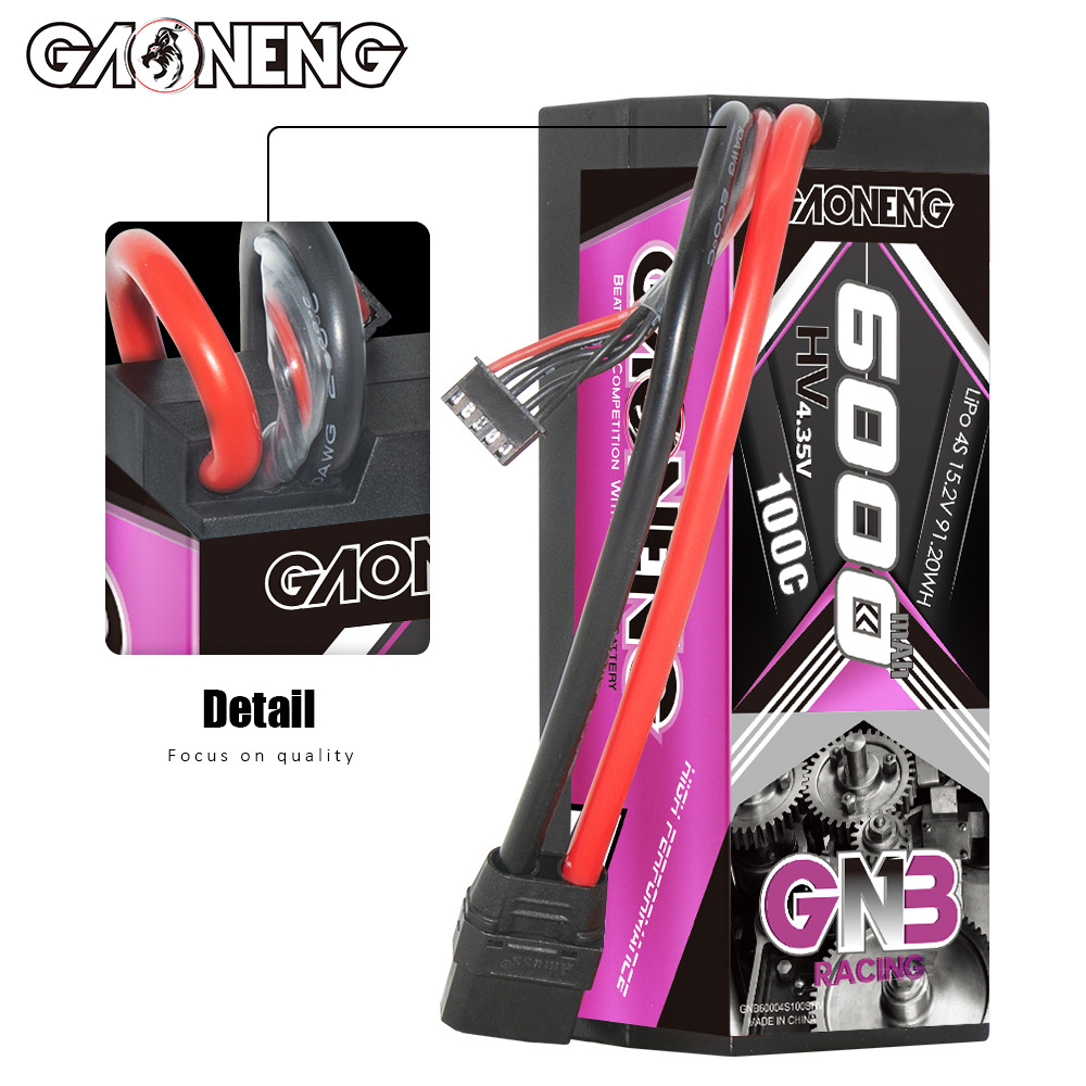 GNB Hochleistungs-Akku mit 6000 mAh, 4S, 15,2 V und 100 C für 1/8 RC-Modelle - Image 5