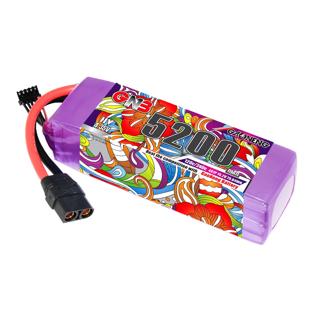 Аккумулятор LiPo GNB High Energy емкостью 5200 мАч, 4S, 15,2 В, 120°C для моделей RC и квадрокоптеров FPV - Image 5