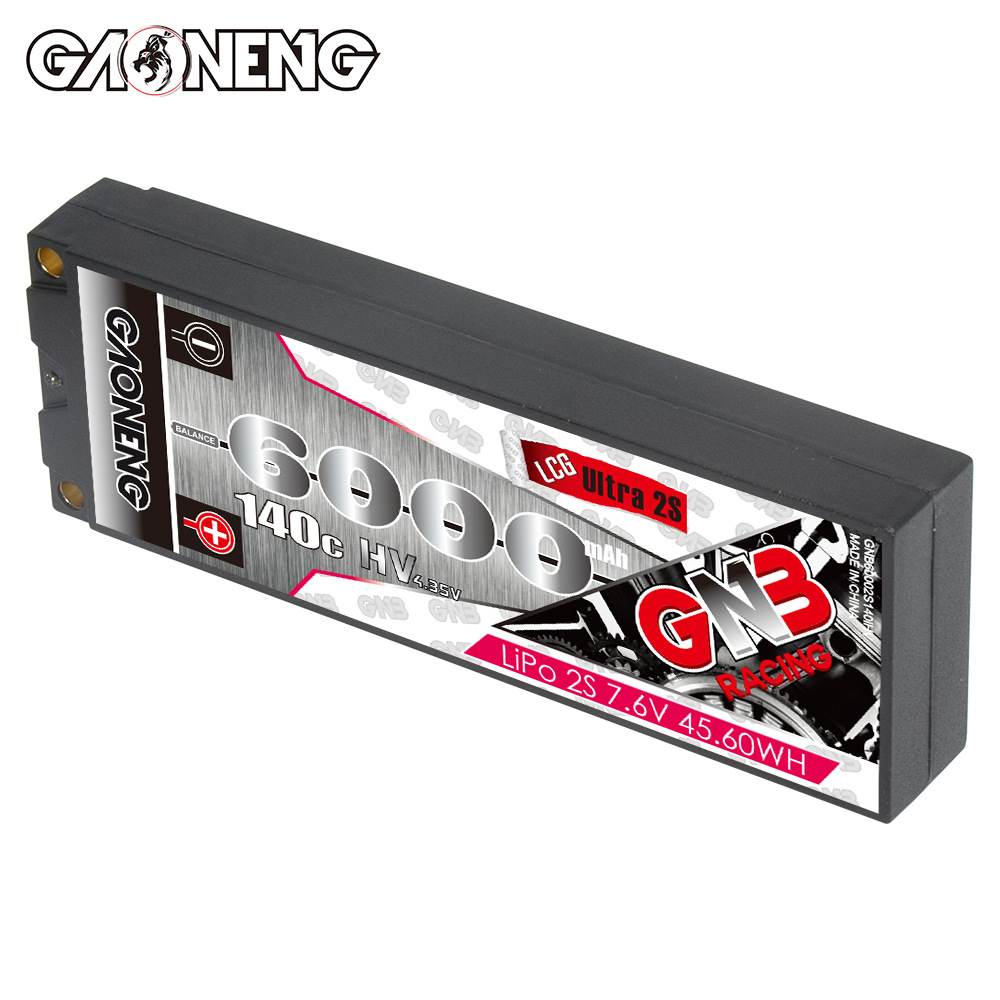 GNB High Energy 6000mAh 2S 7,6V 140°C LCG HV Lithium-Batterie mit Hartschale für 1/10 RC-Rennwagen - Image 5