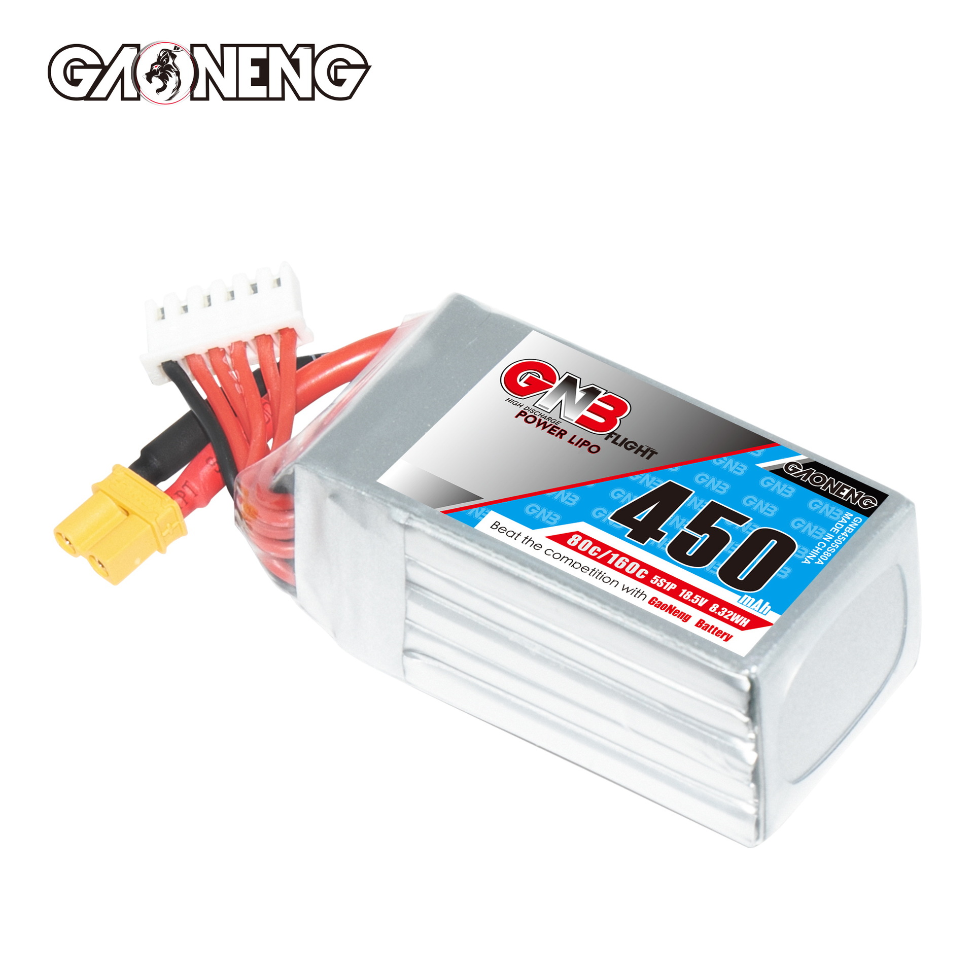 GNB 450mAh 5S 18,5V 80C LiPo-Akku für FPV-Renn-Drohnen und Goaneng-Flugmodelle - Image 3