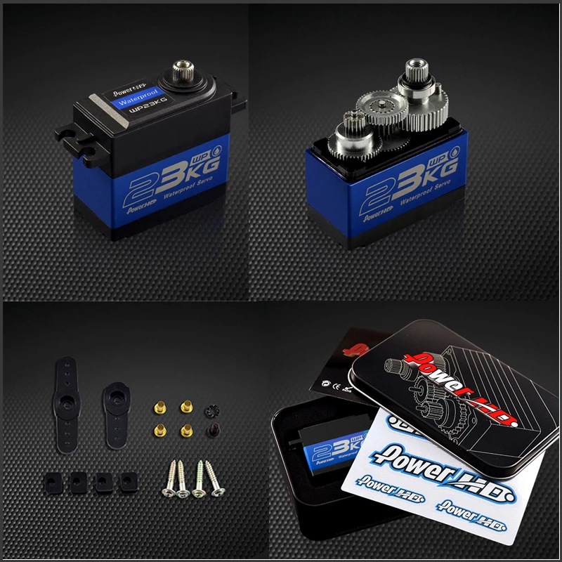 Power HD WP-23KG Waterproof Steel Tooth Large Torque Steering Gear for KM5 TRX-4 T4 RC Cars - Image 4