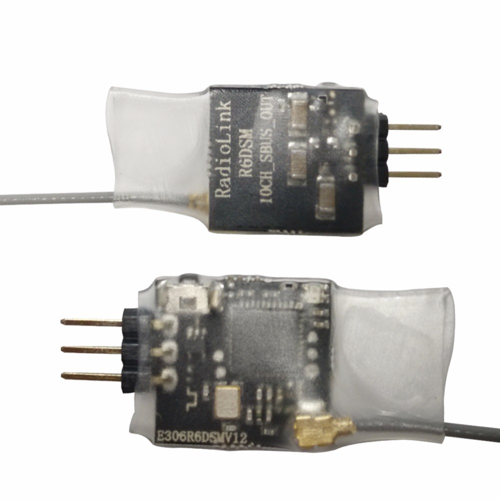 Ledi Mini 10 Channel R6DSM Receiver SBUS PPM FPV for AT9S AT10 - Image 3