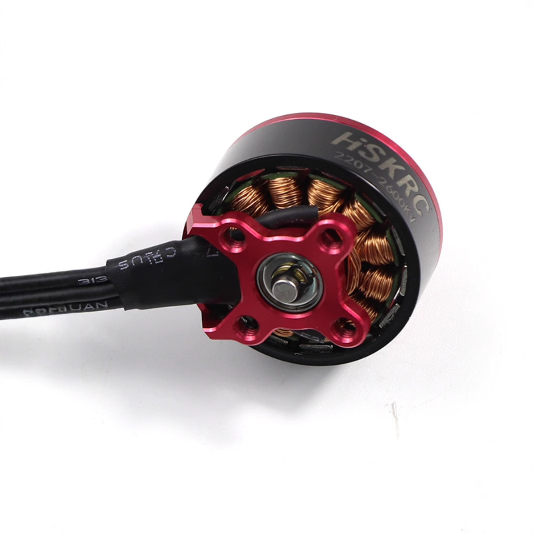 HKSRC 2205 2450KV FPV Racing Drone Motor Orange Black - Image 3