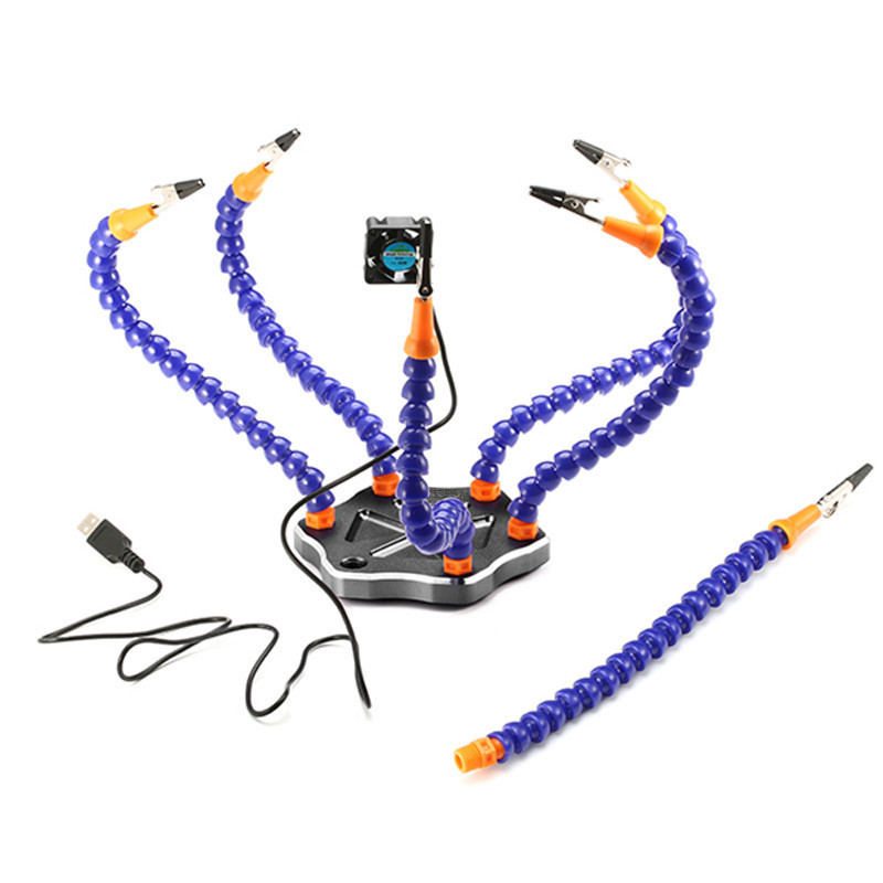 Six Claw Multifunction Aluminum Alloy Soldering Station XT60 PCB Welding Holder RC Model Tool - Image 3