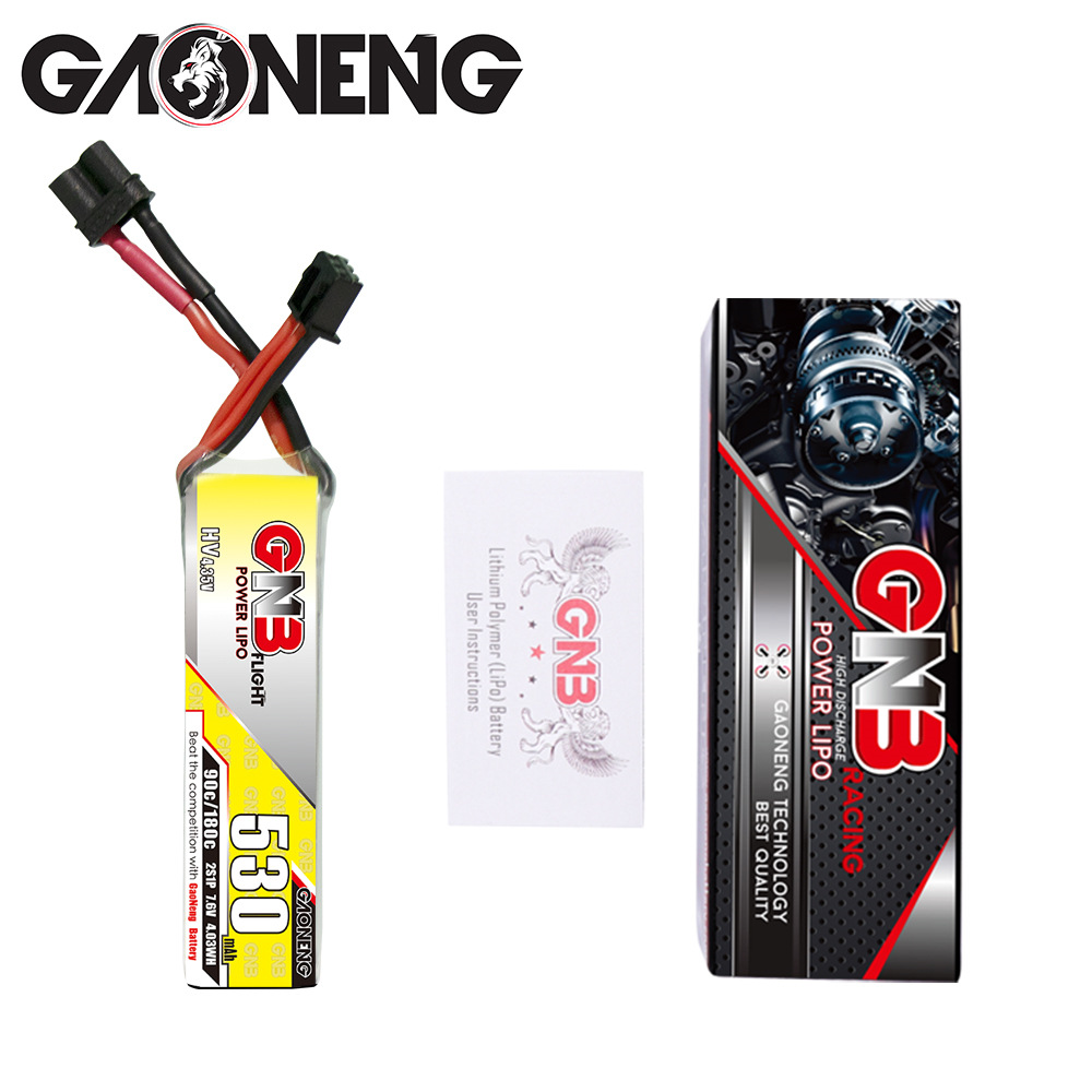 GNB High Energy 530mAh 2S 76V 90C HV LiPo Battery for FPV Drones - Image 4