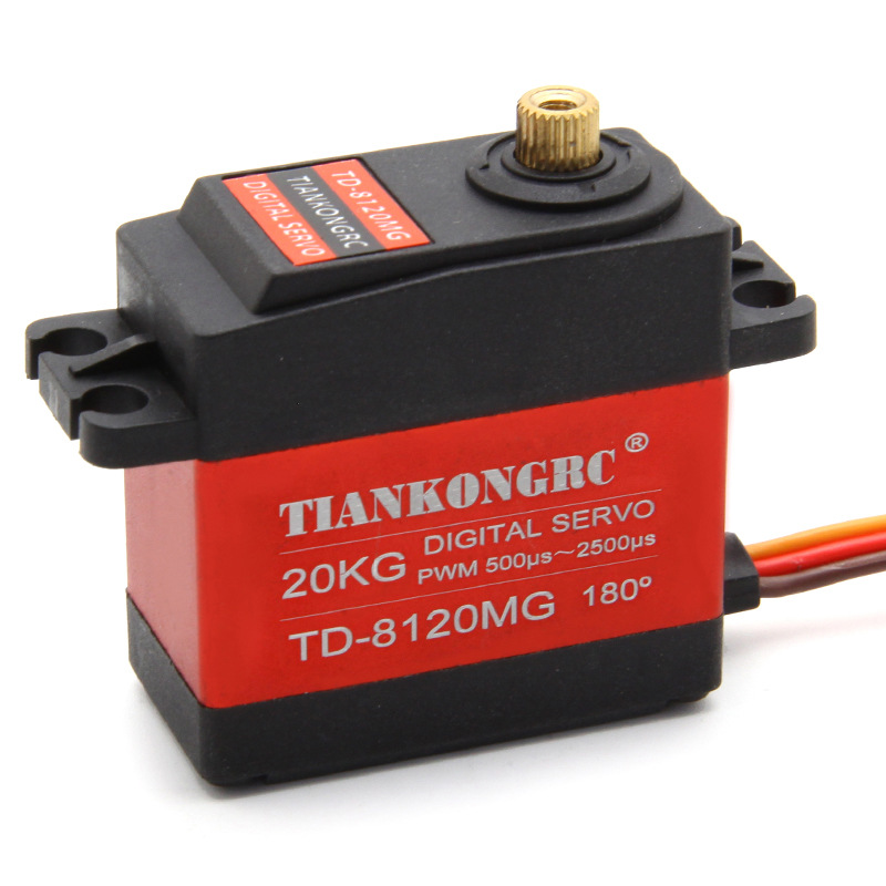 20kg Servo High Torque Waterproof 360 Degree Upgraded Servo Fixed Wing Model Aircraft All Metal Servo Robot - Image 5
