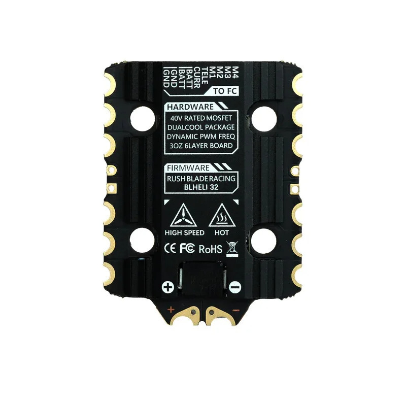 RushFPV Blade F722 Mini Flugcontroller mit 60A ESC-Stack – analoge und HD-FPV-Version - Image 4