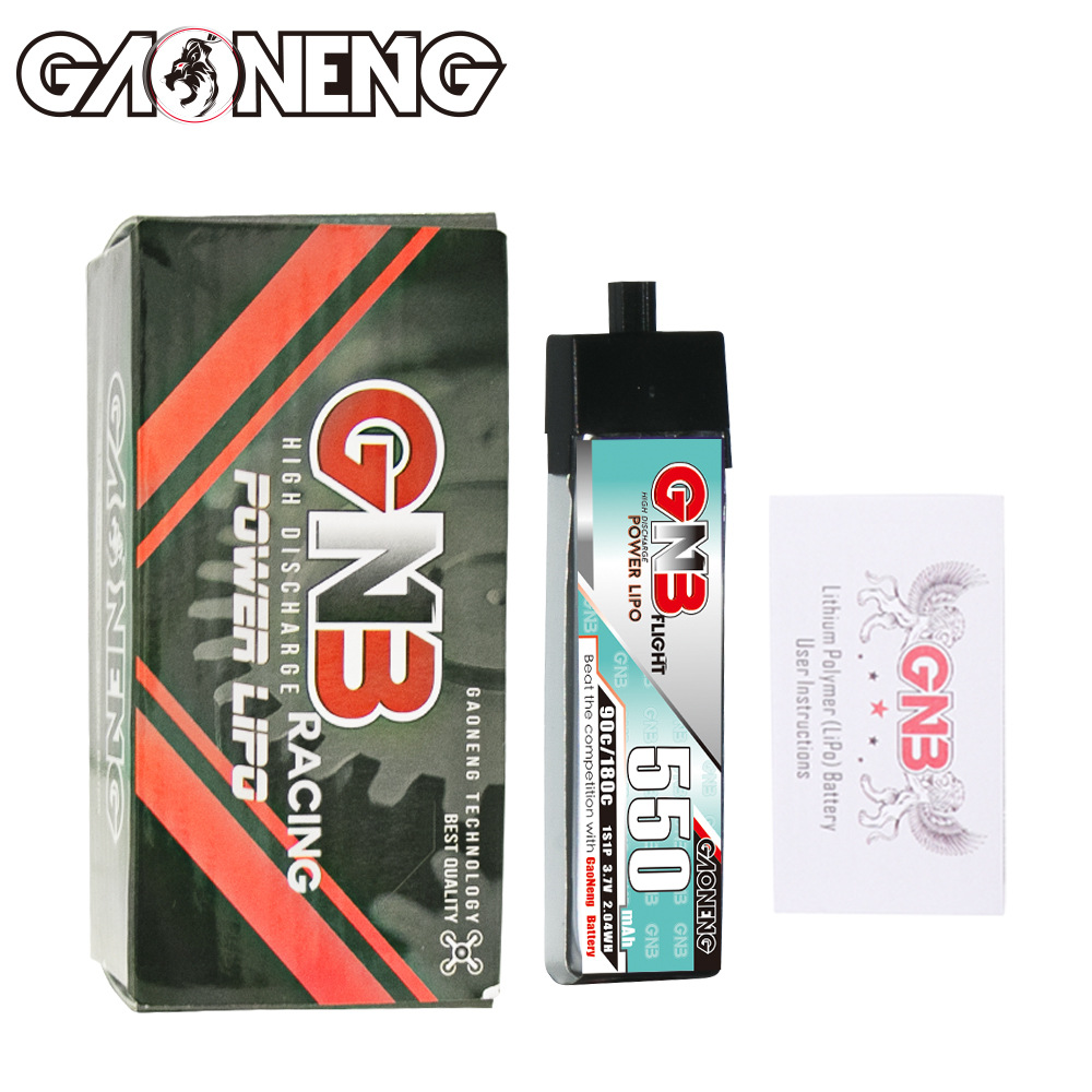 High Energy 550mAh 1S 3.7V 90C A30 Lipo Battery for Indoor FPV Drones 6 Pack GNB5501S90P - Image 4