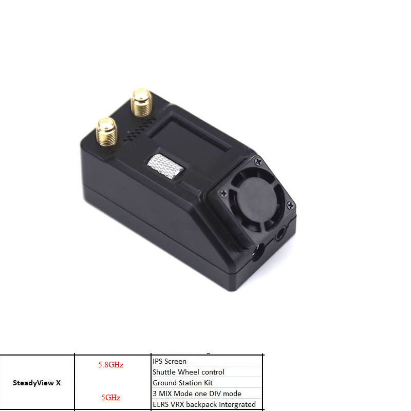 Приймач SKYZONE SteadyView X з екраном 5.8 ГГц для FPV-окулярів - Image 3