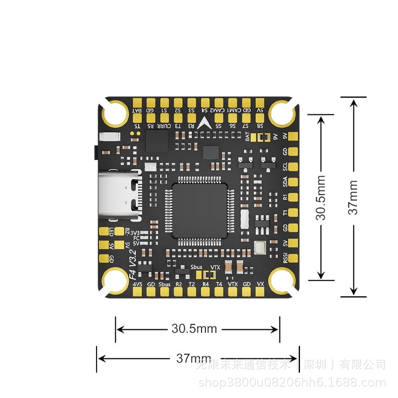 Контролер польоту Aocoda RC F405 V3.2 – бездротове налаштування через Bluetooth та барометр для квадрокоптерів FPV - Image 2