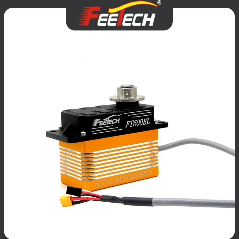Feite FT600BL 24V 600KG Brushless Motor Full Aluminum Shell Steel Gear 180 Degree Digital Servo Steering Gear - Image 4