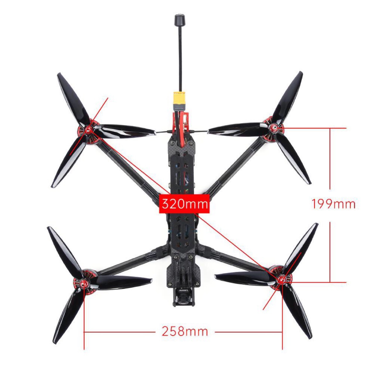 7inch FPV Drone Professional 2.5W Image Transmission ELRS 915 Receiver PNP FPV - Image 4