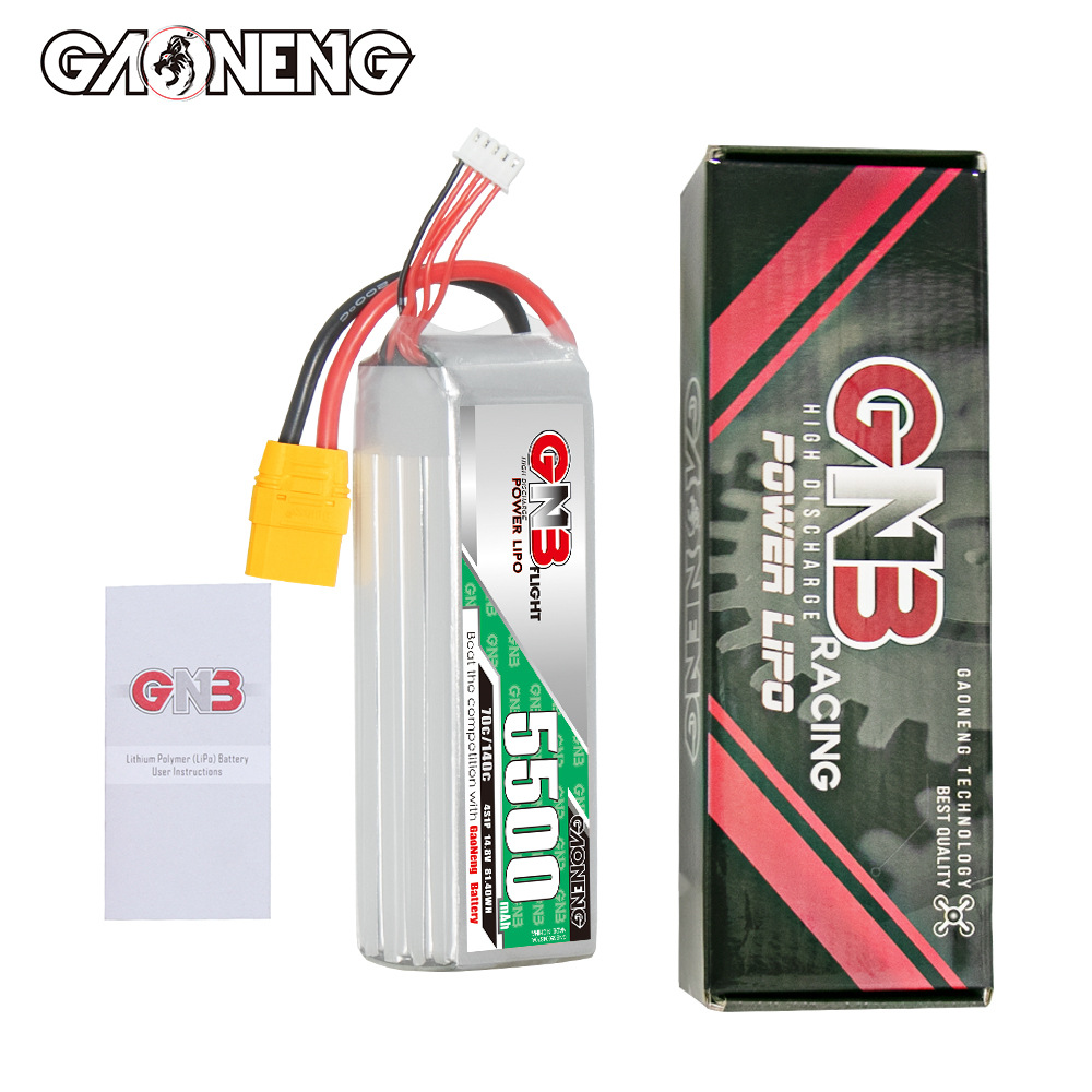 Аккумулятор GNB High Energy на 5500 мАч, 4S, 14,8 В, 70C для FPV-моделей с фиксированным крылом и вертолетов - Image 4