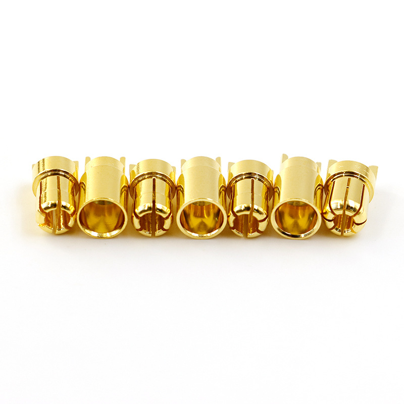 Amass Aimes GC6010-M F Bananenstecker mit 6,0 mm – vergoldeter Kupferstecker für RC-Modellflugzeuge, Motoren und ESCs - Image 5