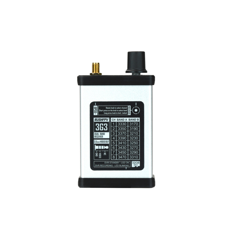 RUSHFPV 3.3G VRX kabelloses Bildübertragungsset mit 15 dBi Flachantenne - Image 4