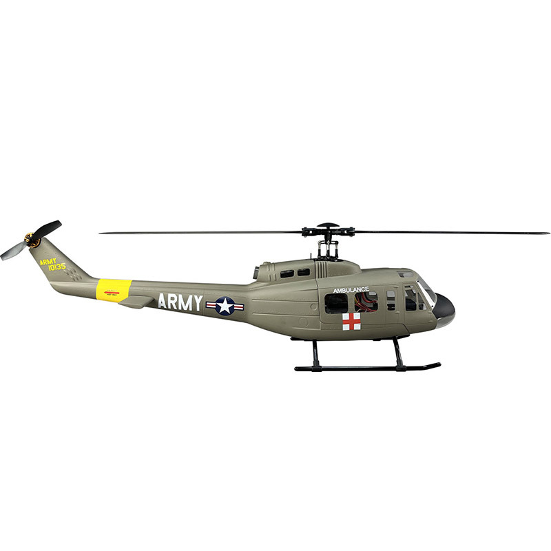 450 470 Level Uh-1D Huey Realistic Helicopter Ready to Fly Fiberglass Remote Control Model Aircraft Flight Control System - Image 3