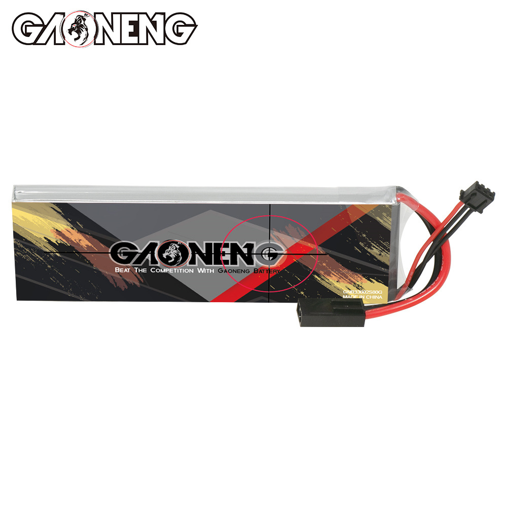 LiPo-акумулятор GNB High Energy на 3300 мА·годин, 2S, 7,4 В, 80°C для радіокерованих іграшок та реальних полів CS - Image 3
