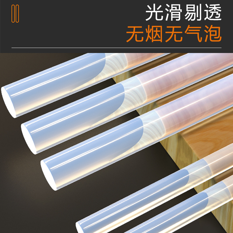 Model Aircraft White Translucent Hot Melt Glue Stick 10mm 270mm 7mm 270mm High Viscosity Durable Bonding - Image 3