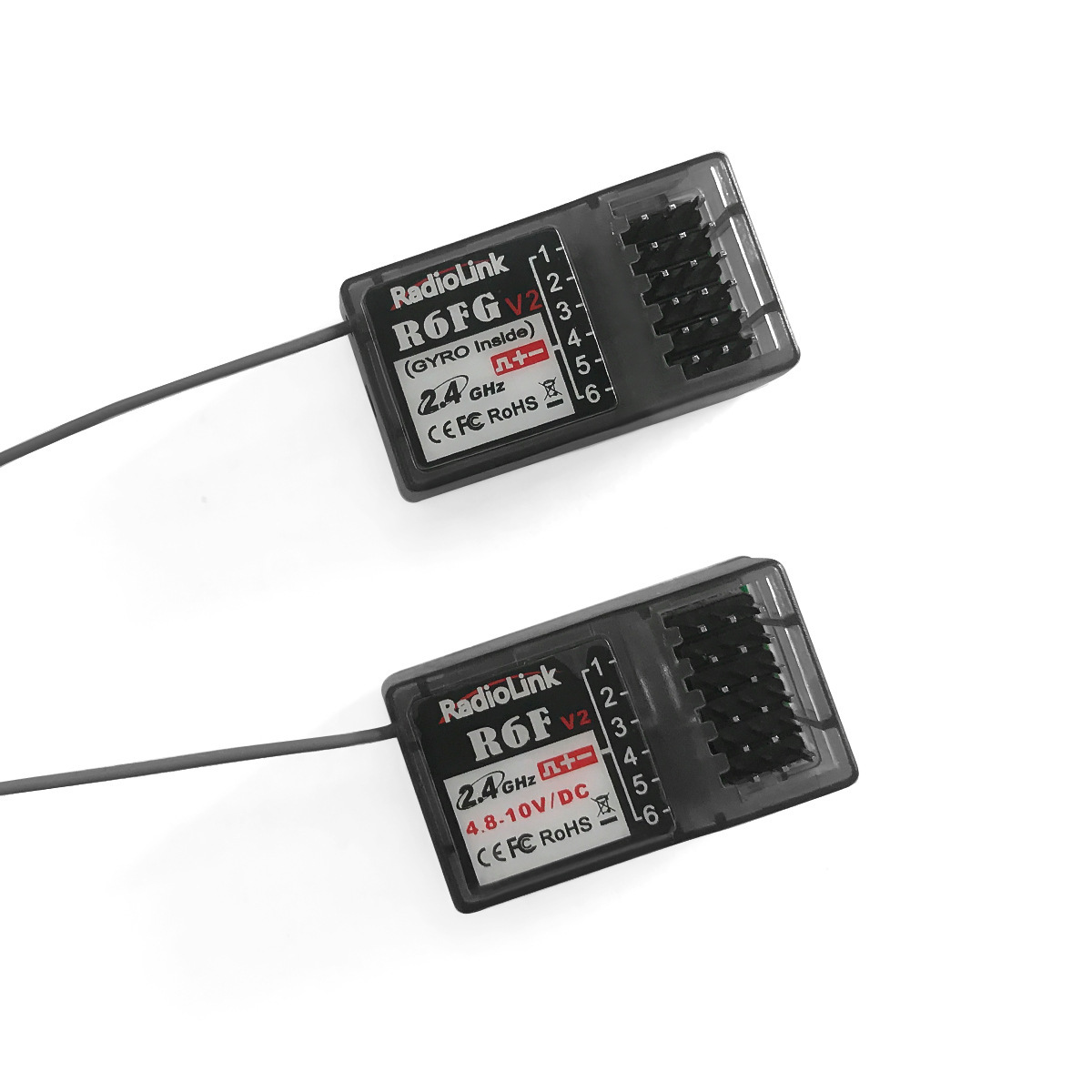 Універсальний приймач Ledi RadioMaster RC6GS RC4GS з гіроскопом високої напруги R6F R6FG V2 - Image 2